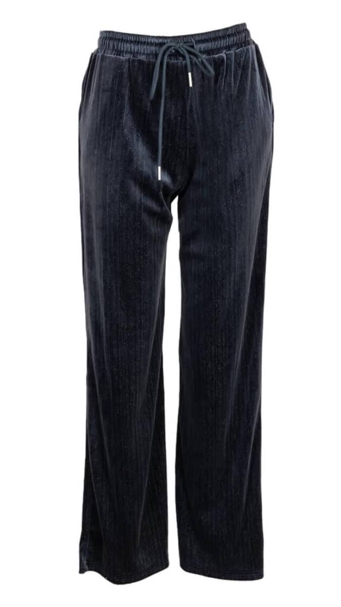 Broek Velvet blue Azzurro -Broeken Label-L