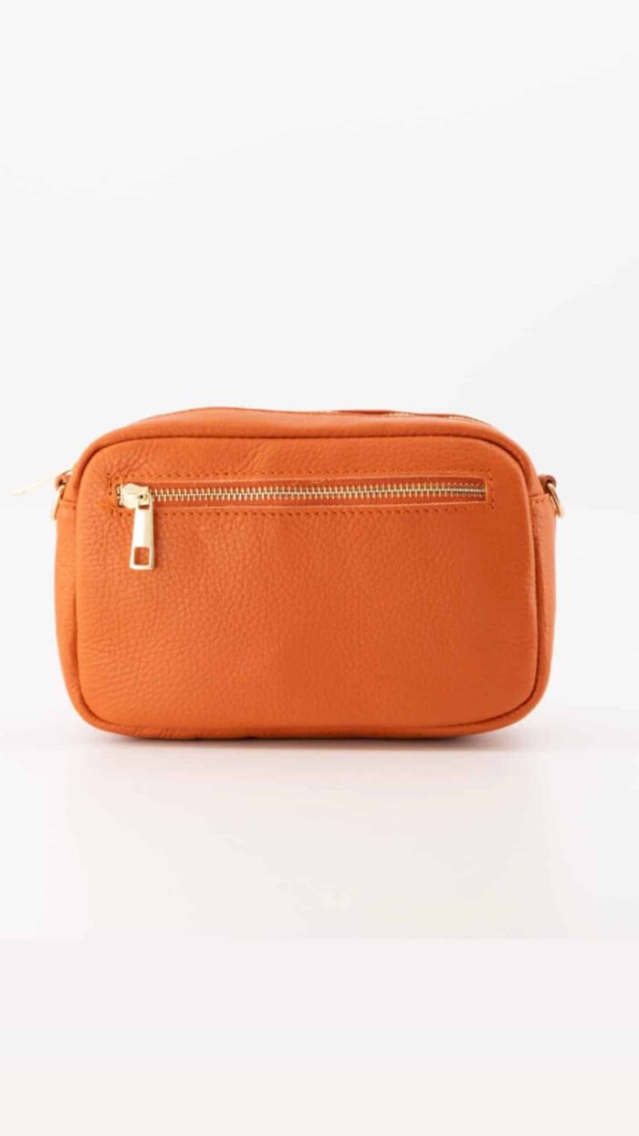 Irene classic grain leren tas orange-tassen- Label-L