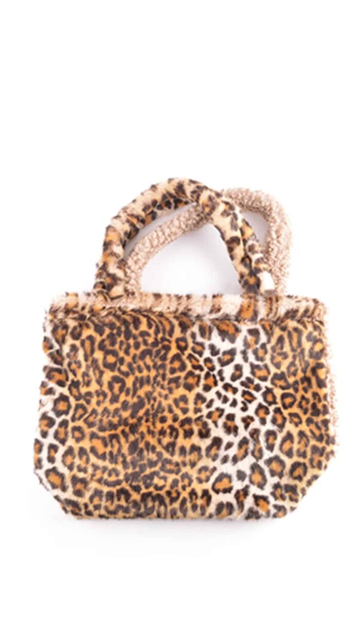 Kunstvacht shopper panter teddy Giuliano-Tassen Label-L