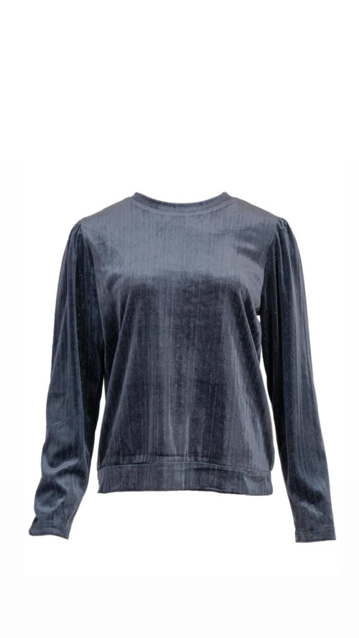 Top Velvet blue Azzurro -Tops en shirts Label-L