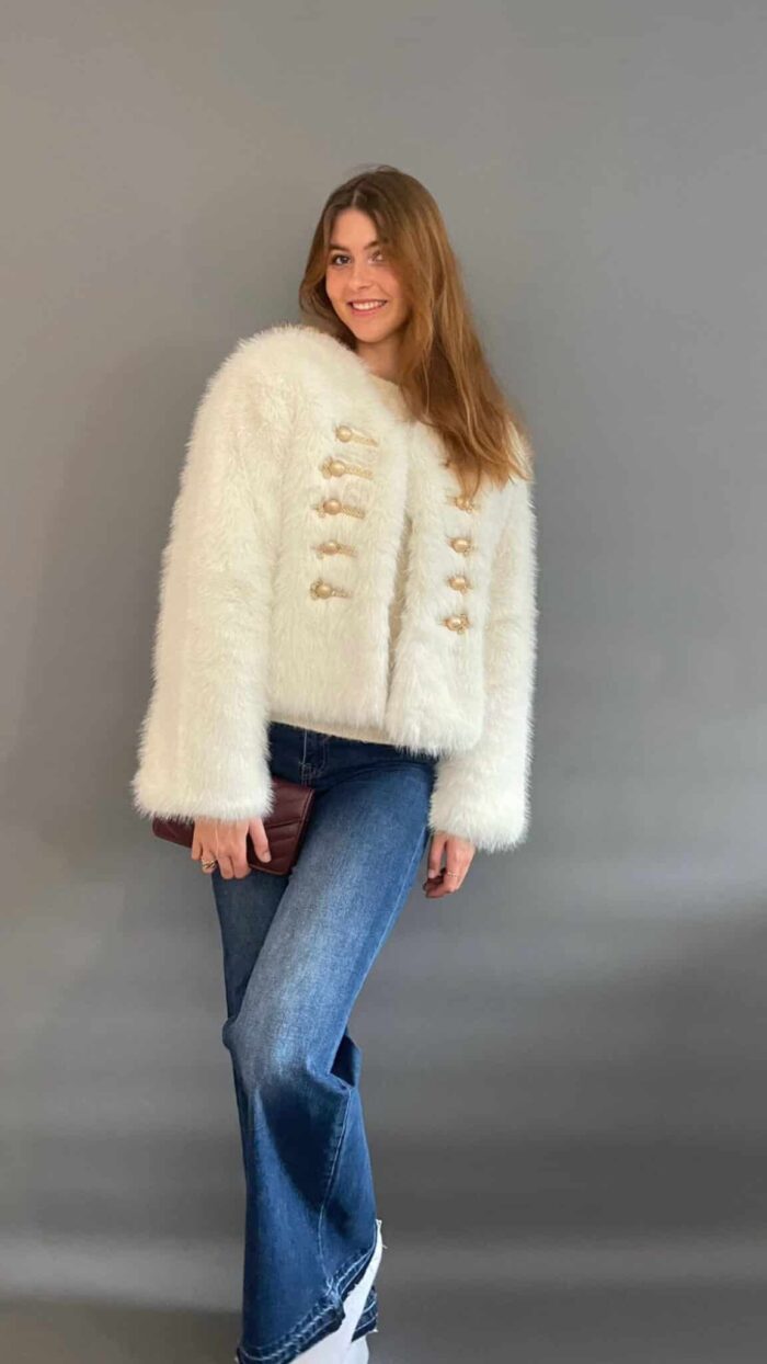 Vest Jasje faux fur Vanis -truien en vesten Label-L